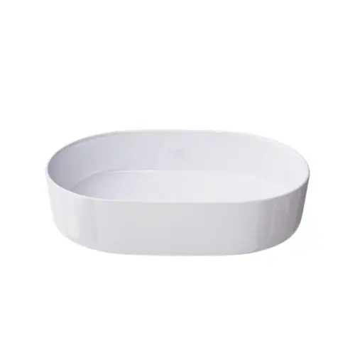 Keramische opbouw waskom Trapani 60x38cm wit glans Aanbieding