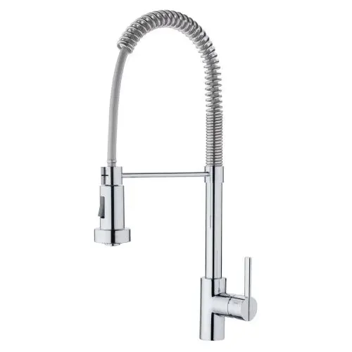 Aanbieding Semi-professionele keukenkraan met 2 standen spoeldouche en buigveer