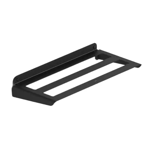 Weekendaanbieding Aluminium handdoekrek 60x27,5cm zwart, geschikt voor buiten gebruik