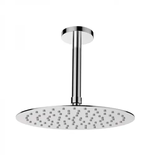 Nieuw Hoofddouche ø30cm gepolijst RVS inclusief plafondaansluiting