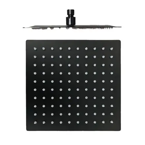 Populair Hoofddouche Slim 25x25cm mat zwart