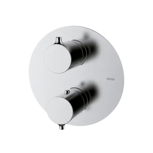 Thermostatische inbouwkraan Time met omstelregeling 1-, 2- of 3-wegs Chroom Merkproduct
