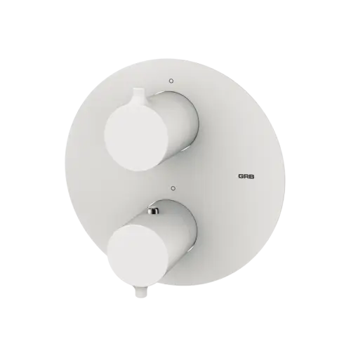 Gereduceerde Prijs Thermostatische inbouwkraan Time met omstelregeling 1-, 2- of 3-wegs Mat Wit