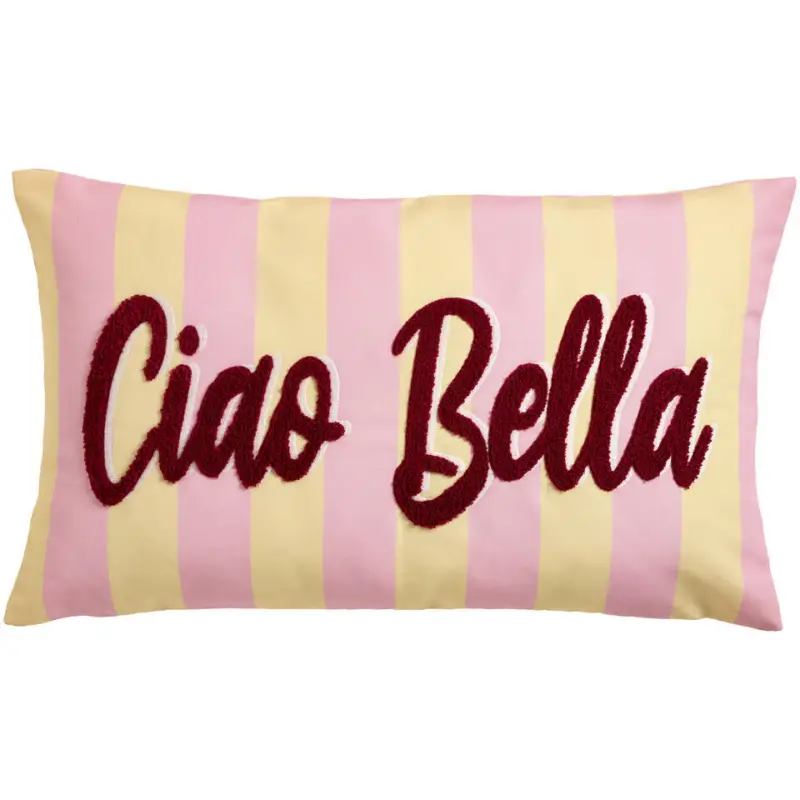 Laatste Versie Tuinkussen Ciao Bella Roze/Geel