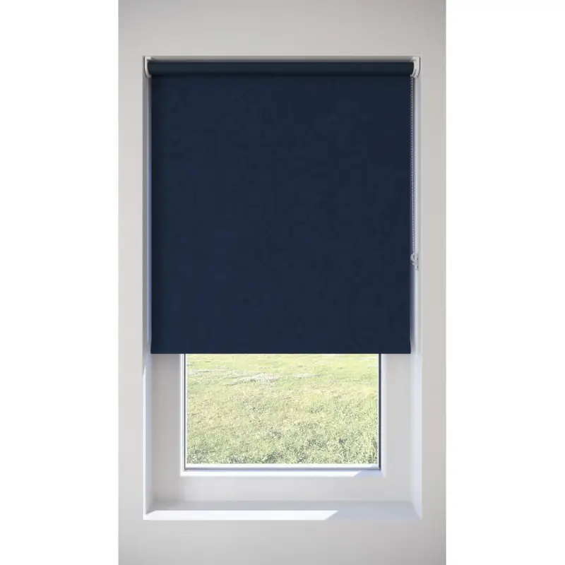 Op = Op Rolgordijn Gus Blauw Verduisterend