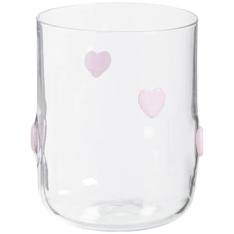 Waterglas Hartjes 3D - 350 ml Weekendaanbieding