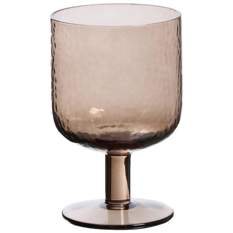 Wijnglas Hammered Bruin 290ml Veilige Betaling