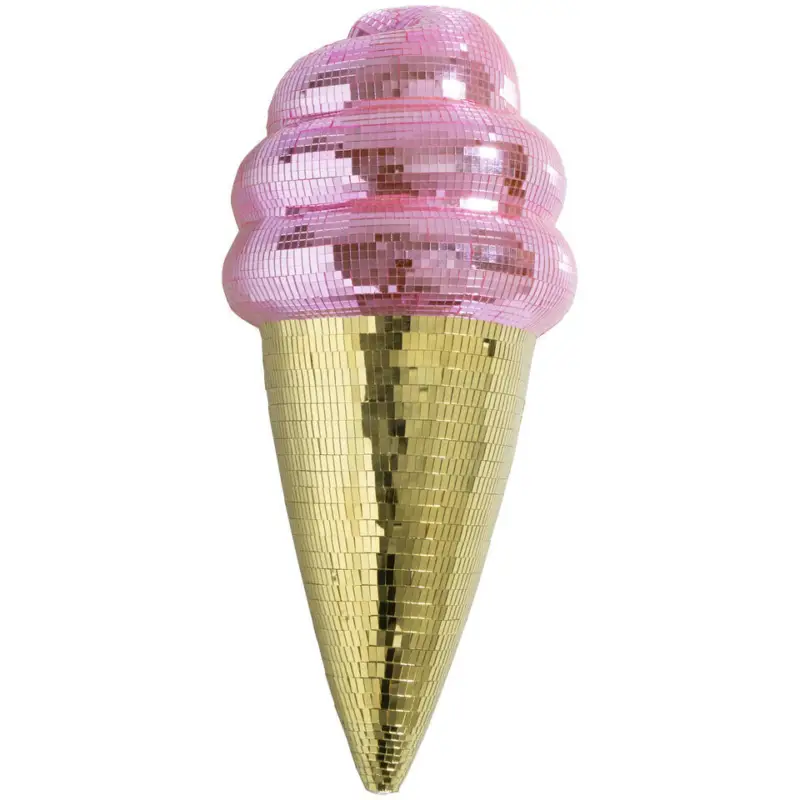 Wanddecoratie IJs Disco Roze/Goud 12x20x50 cm Betaalbaar