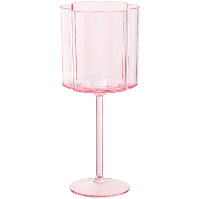 Express Levering Wijnglas Bloem Roze 300ml