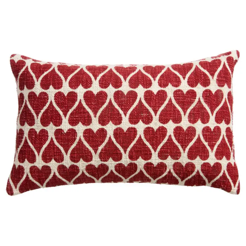 Kussen Bondy Hart Rood 30x50 cm Tijdelijk Beschikbaar