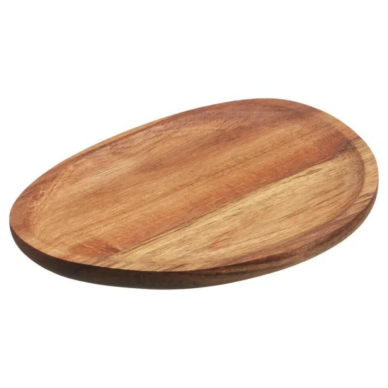Tray Organic Wood Naturel 24x18 cm Op = Op