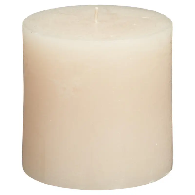 Aanbieding Stompkaars Rustiek Ecru 10x10 cm