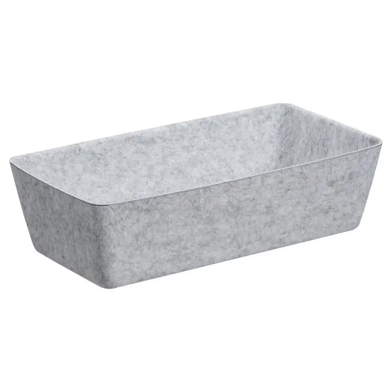 Betaalbaar Opbergmand Vilt Grijs 38x18,5x10cm