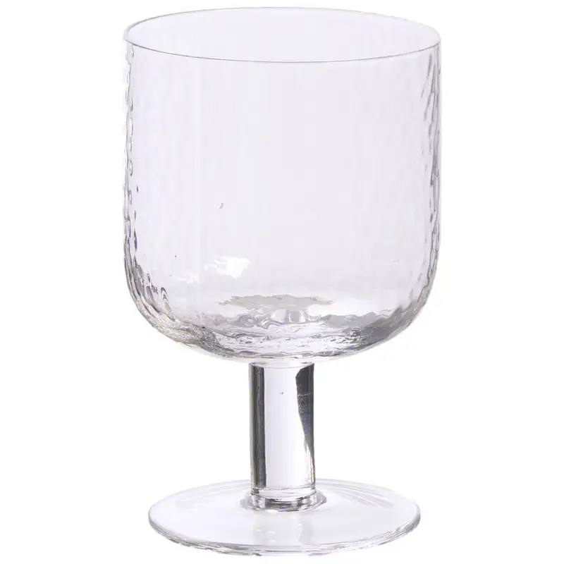 Wijnglas Hammered Transparant 290ml Populair