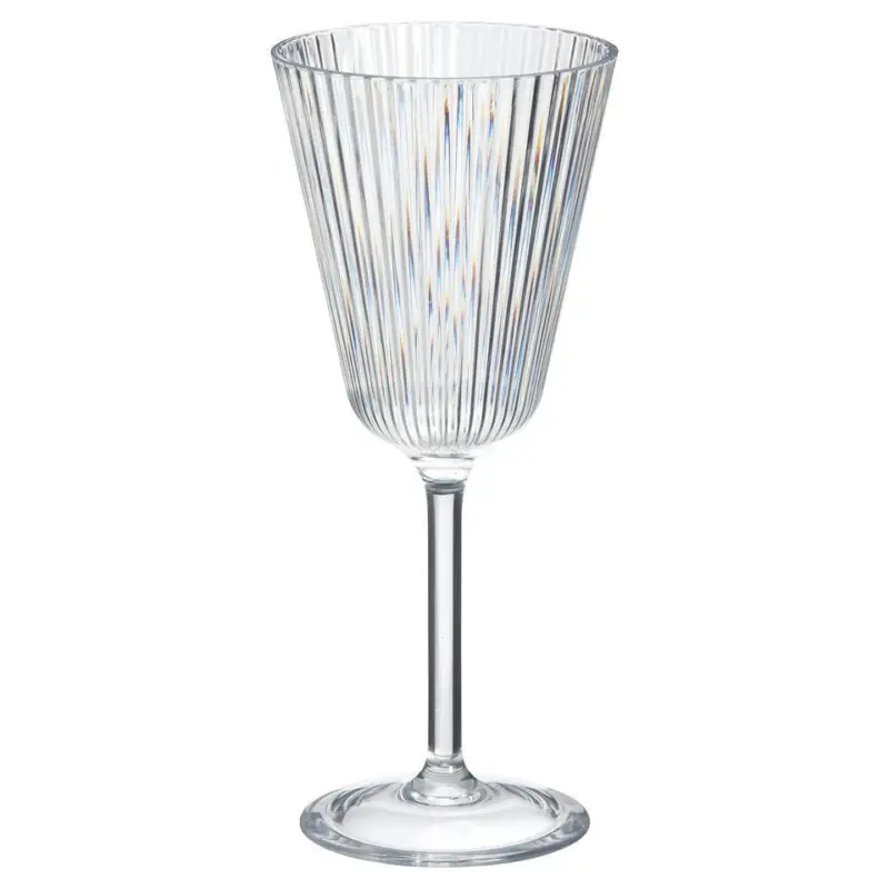 Hete Deal Wijnglas Ribbel Transparant 250ml