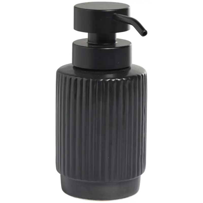 Zeepdispenser Ribbel Zwart Premium