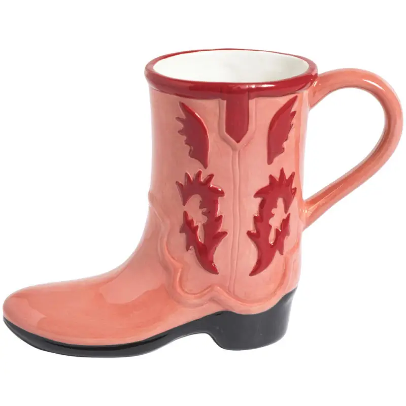 Mok Met Oor Cowboylaars Roze 330ml Express Levering