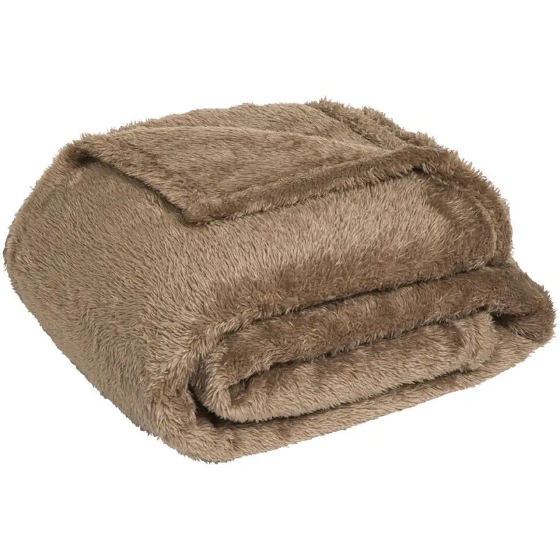 Plaid Flaine Taupe 130x160 cm Merkproduct