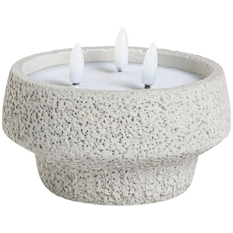 Dagaanbieding LED Kaars Cement Structuur Grijs