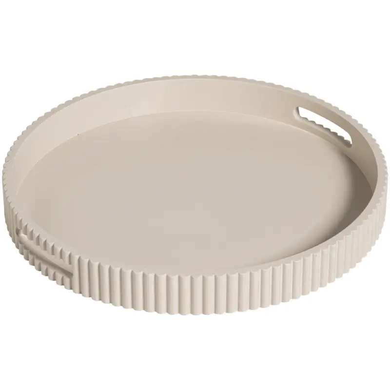Dienblad Latjes Off-White ⌀30cm Gereduceerde Prijs