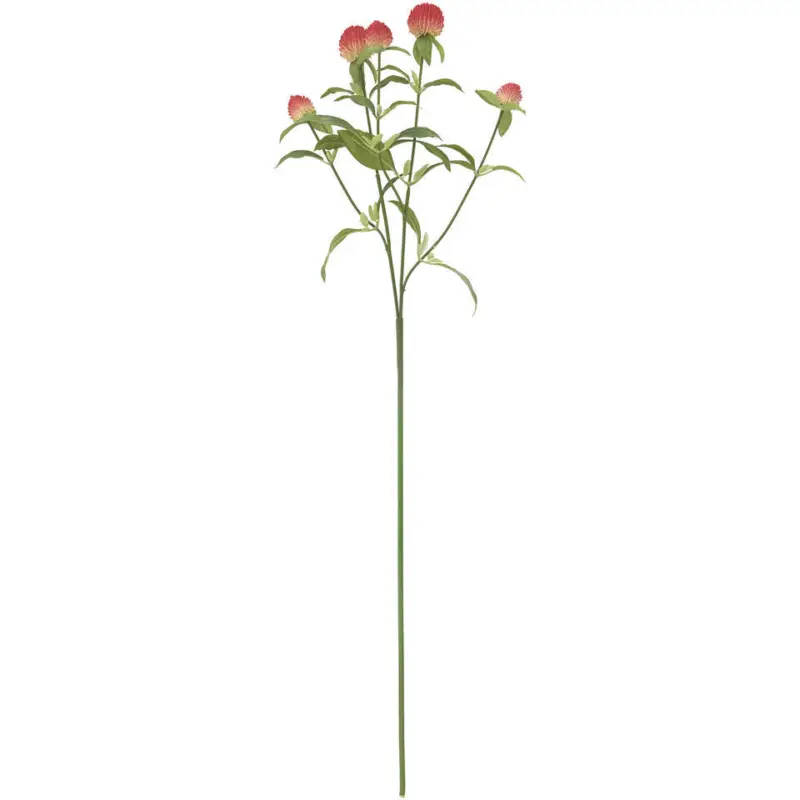 Direct Beschikbaar Kunstbloem Gomphrena Rood