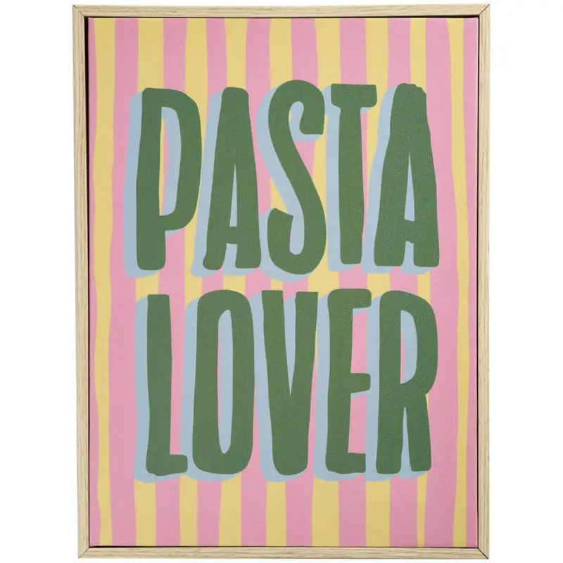 Canvas Schilderij Pasta Lover 40x30 cm Lage Kosten