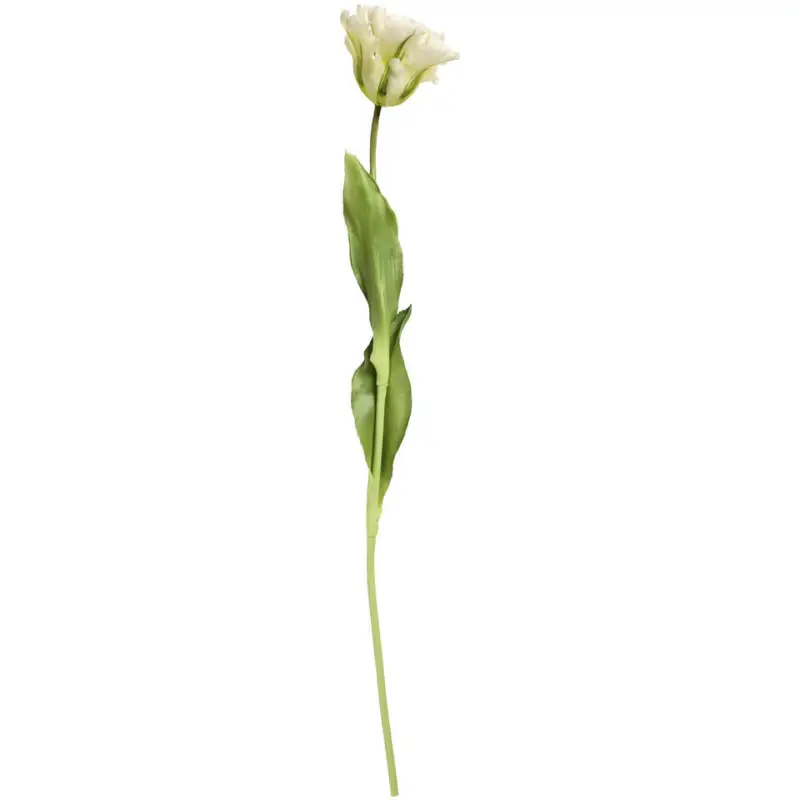 Laatste Versie Kunstbloem Tulp Parrot Crème