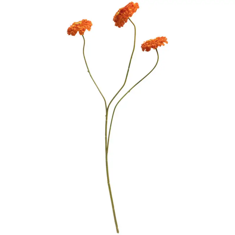 Voordeelprijs Kunstbloem Zinnia Elegans Oranje
