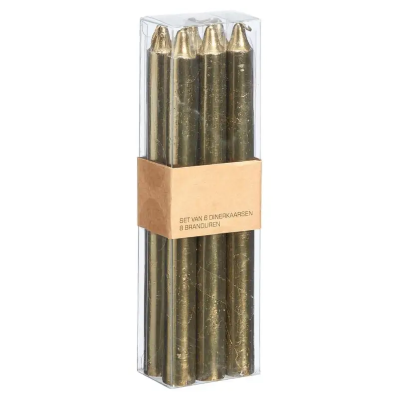 Uitverkoop S/6 Dinerkaars Rustiek Goud