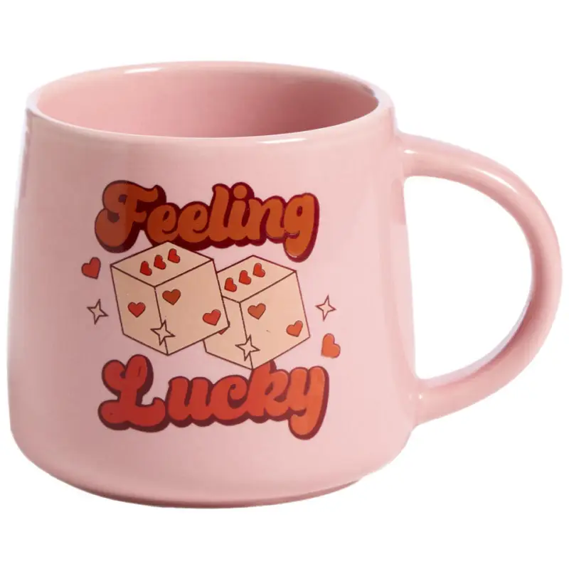 Mok Met Oor Feeling Lucky Roze 400ml Rechtstreeks Van De Fabrikant