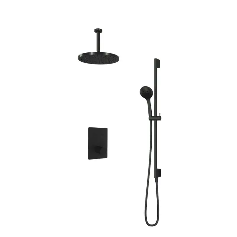 Alleen Vandaag IBS 2 pushbuttons Vierkant 3s. handd 15cm plfbuis 30cm hfddouche glijst IBS23BL1257