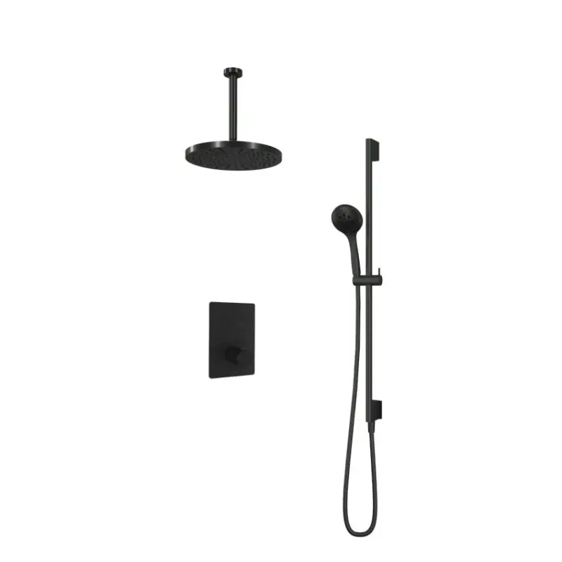 Shop Nu IBS 2 pushbuttons Vierkant 3s. handd 30cm plfbuis 30cm hfddouche glijst IBS23BL1357