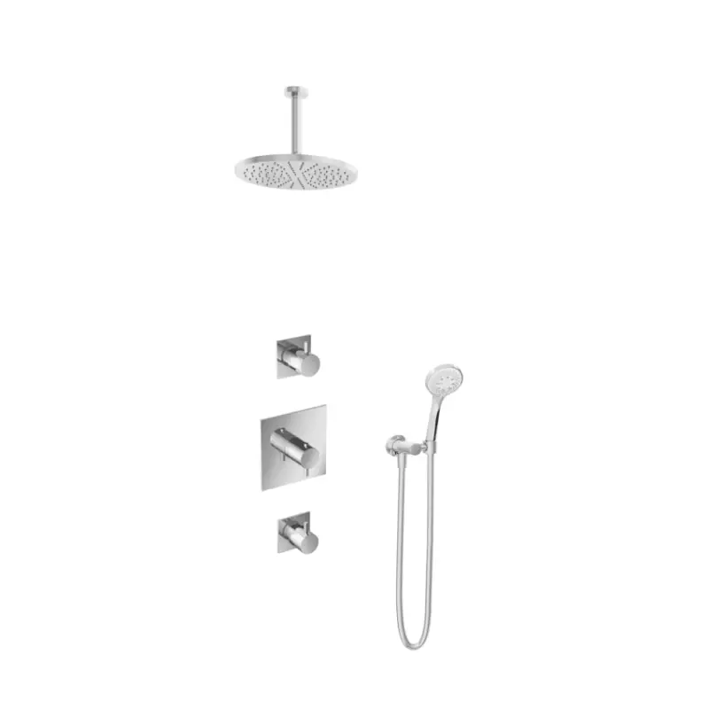Meest Verkocht IBS 2 stopkranen 3s. handdouche 15cm plafondbuis 30cm hoofddouche IBS2CR125
