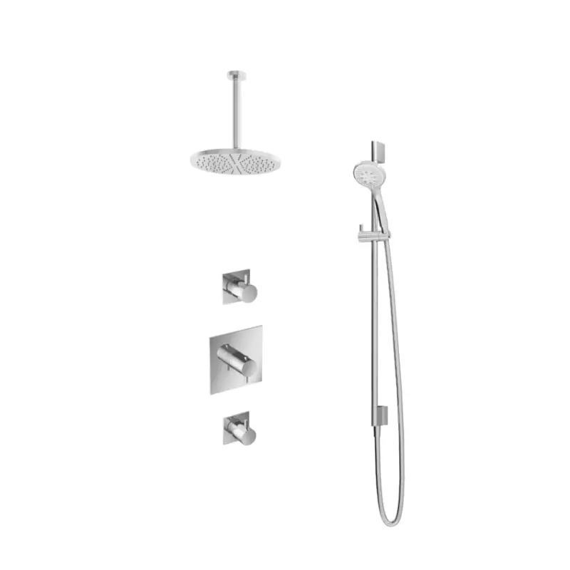 Merkproduct IBS 2 stopkranen 3s. handdouche 30cm plafondb 25cm hoofddouche glijstang IBS2CR1347
