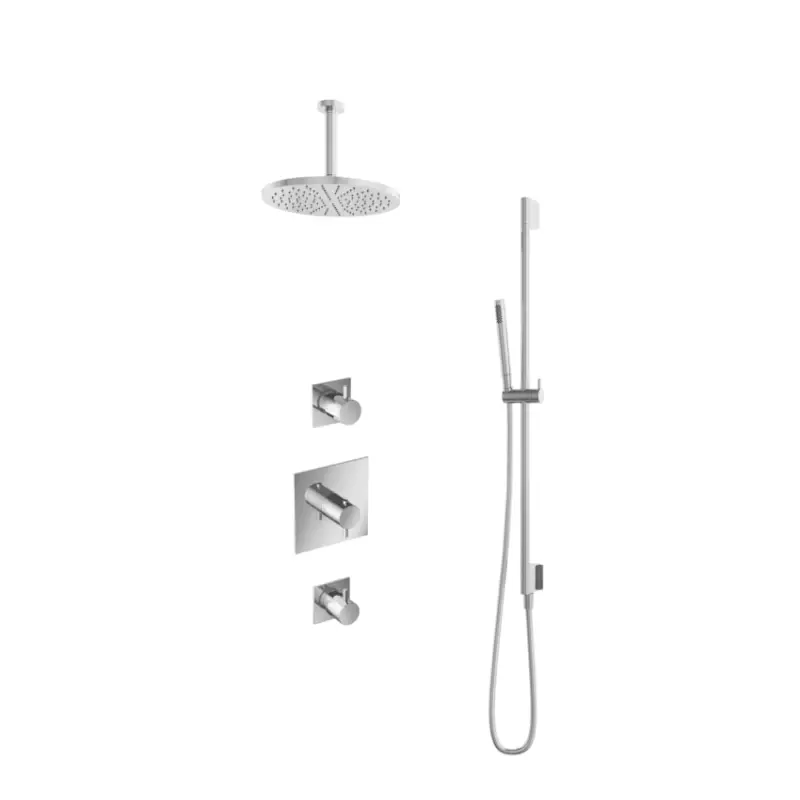 Op = Op IBS 2 stopkranen 15cm plafondbuis 30cm hoofddouche glijstang IBS2CR257