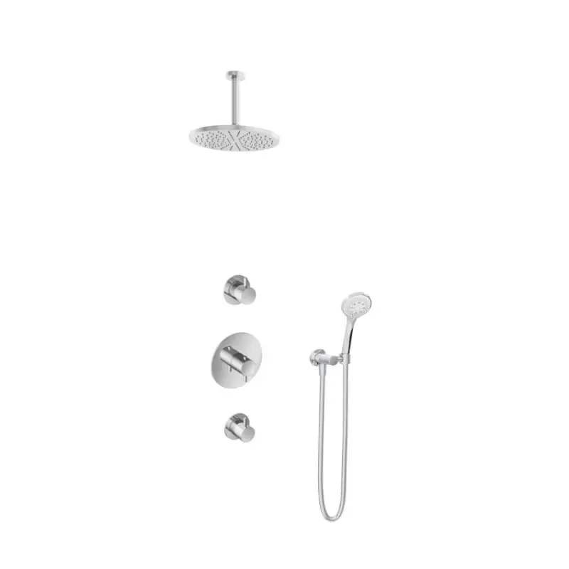 Must-Have IBS 2 stopkranen 3s. handdouche 15cm plafondbuis 25cm hoofddouche IBS2RCR124