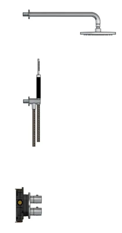 Voordeelprijs IBS 2-weg-omstel handddouche IBS30AIX1