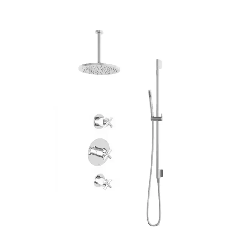Premium IBS 2 stopkranen 30cm plafondbuis 30cm hoofddouche glijstang IBS3CR357