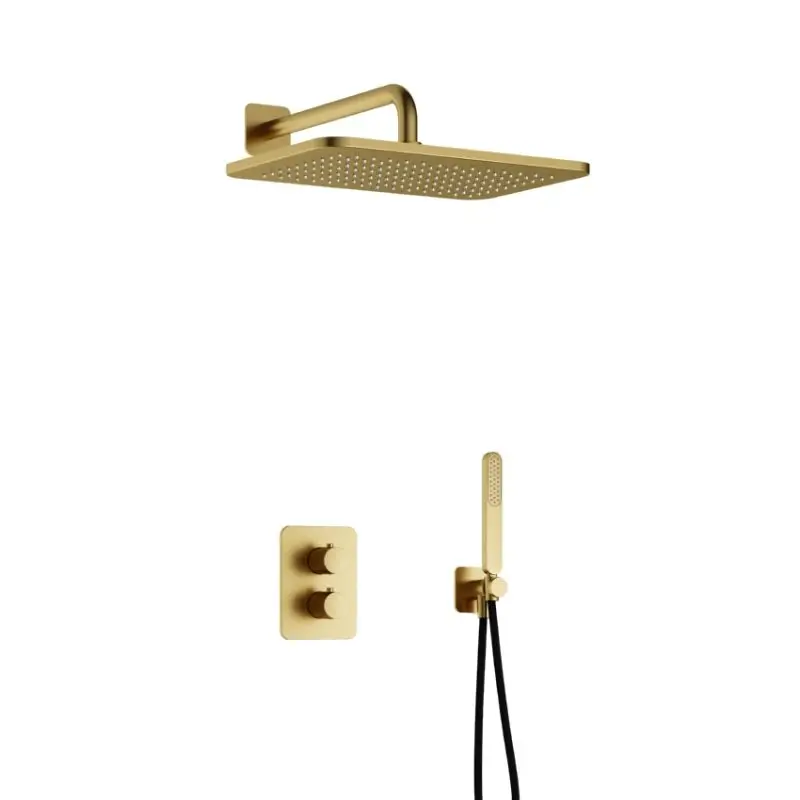 Meest Verkocht Complete thermostatische douche InBouwSet Gal met 2-weg stop-omstel met GL106 BBP PVD IBS40ABBP5