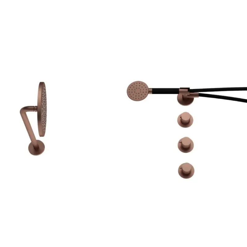 Premium IBS CB7067 BCP met 2 stopkranen met Ronde handdouche IBS70BCP1
