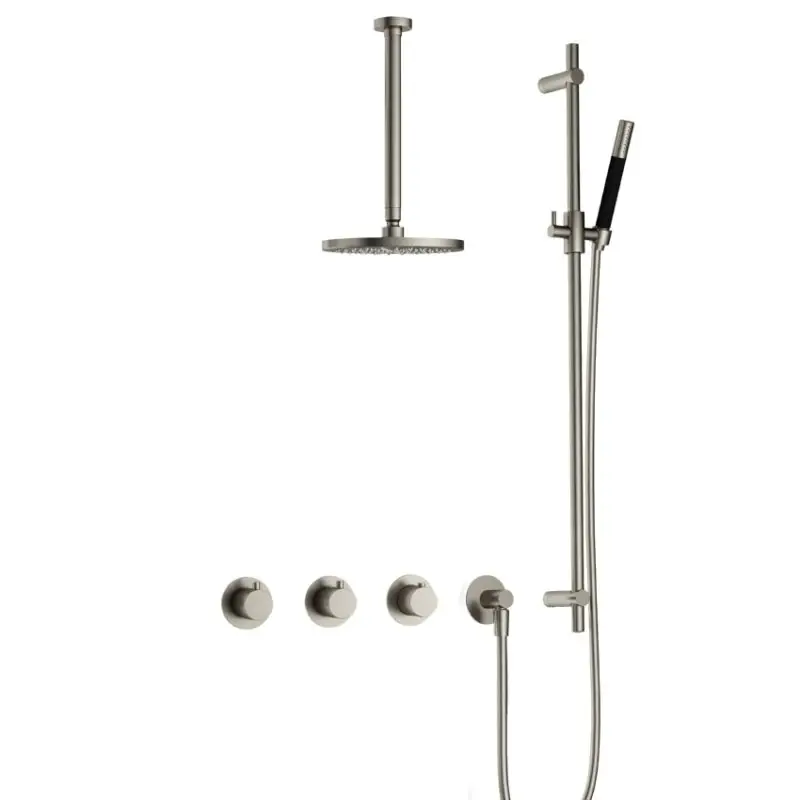 Shop Nu IBS CB7067 GN met 2 stopkranen, Plafondbuis 30 cm en Glijstang IBS70GN37