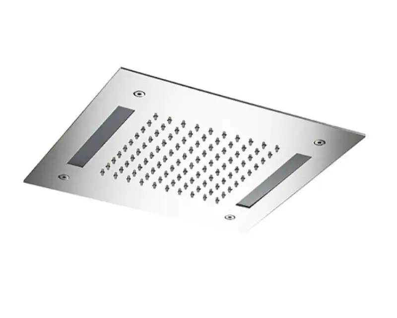 Inbouw Hoofddouche met LED vierkant CR Gecertificeerd