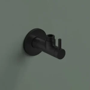 Fabrieksprijs Hoekstopkraan rond met filter 1/2″ MBP PVD