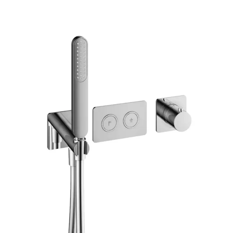 Actieprijs Afbouwdeel – Inbouwthermostaat met 2 pushbuttons CR