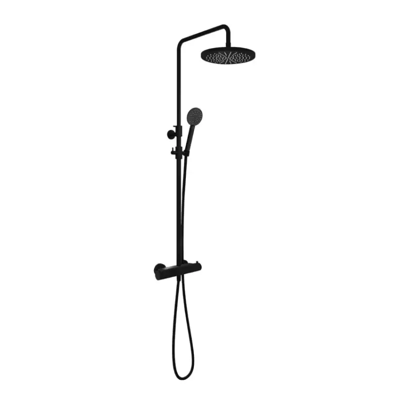 Thermostatische StortDoucheset ronde handdouche, 30cm Hoofddouche BL SDSX9BL15 Hete Deal