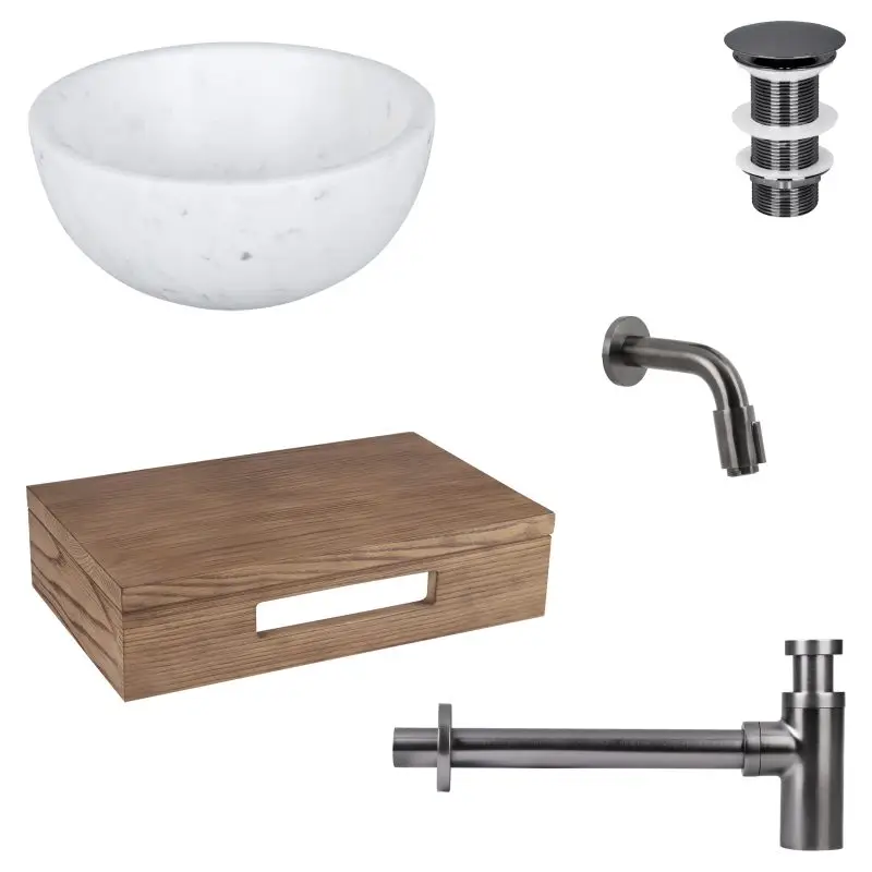 Gereduceerde Prijs Dif Ruz Marmer 11Cm Muurk Wtp Bru Gn Met