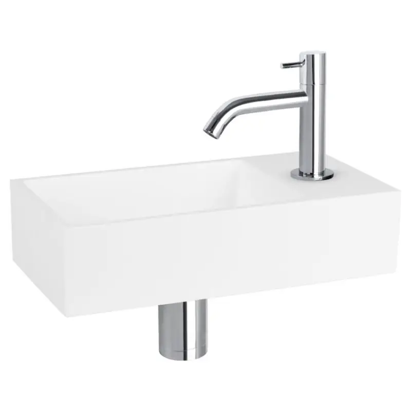 Dif Solid Fonteinset Gebogen Chroom Bestel Nu