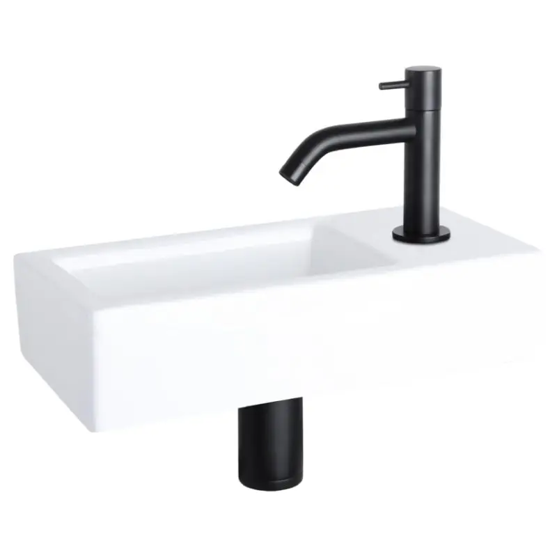Nieuw Dif Ravo Fonteinset Keramiek Krom Mat Zw