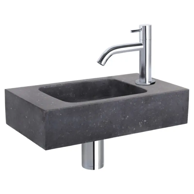 Op = Op Dif Fonteinset Bombai Black Gebog Chroom
