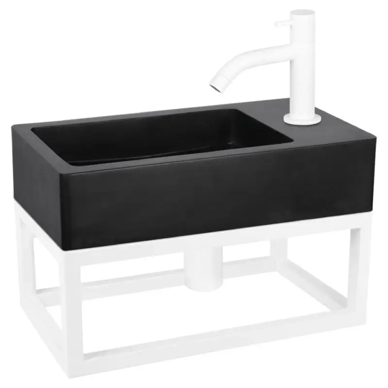 Alleen Vandaag Dif Hura L Set Basalt Frame 12 W Acc Wit